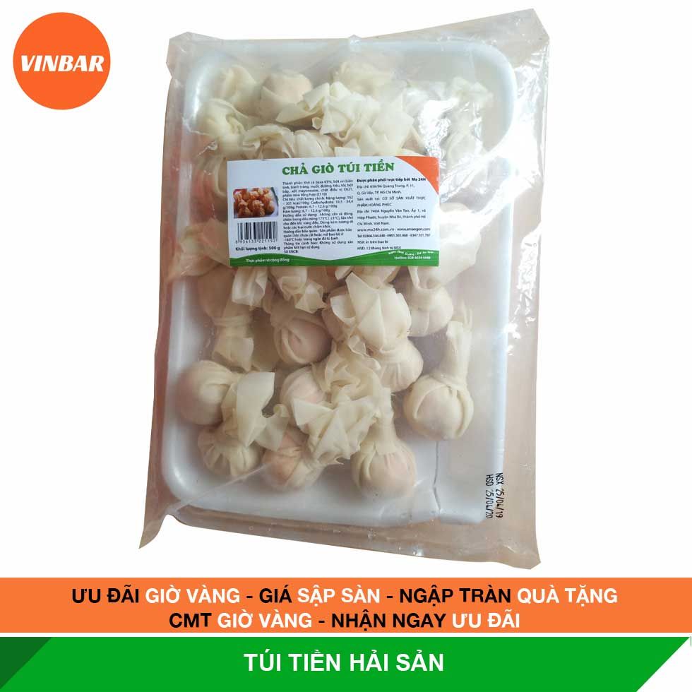 TÚI TIỀN HẢI SẢN 25 VIÊN/KHAY