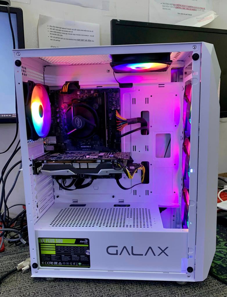 Case Galax Revolution 05 ARGB (Black),(WHITE), ( TẶNG 4 FAN RGB )