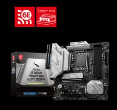 MAINBOARD MSI MAG B760M MORTAR WIFI DDR4 ( WIFI 6E / LGA1700 / M-ATX / 4XDDR4 ) NEW