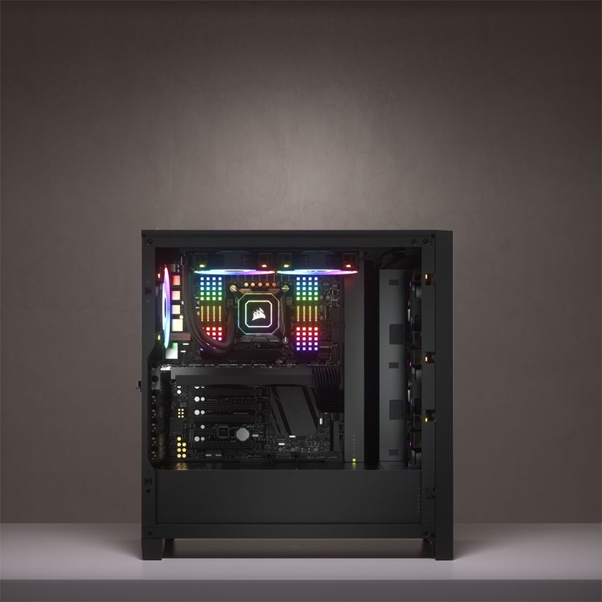 Case CORSAIR 4000D (BLACK), (WHITE)( TẶNG 2 FAN )