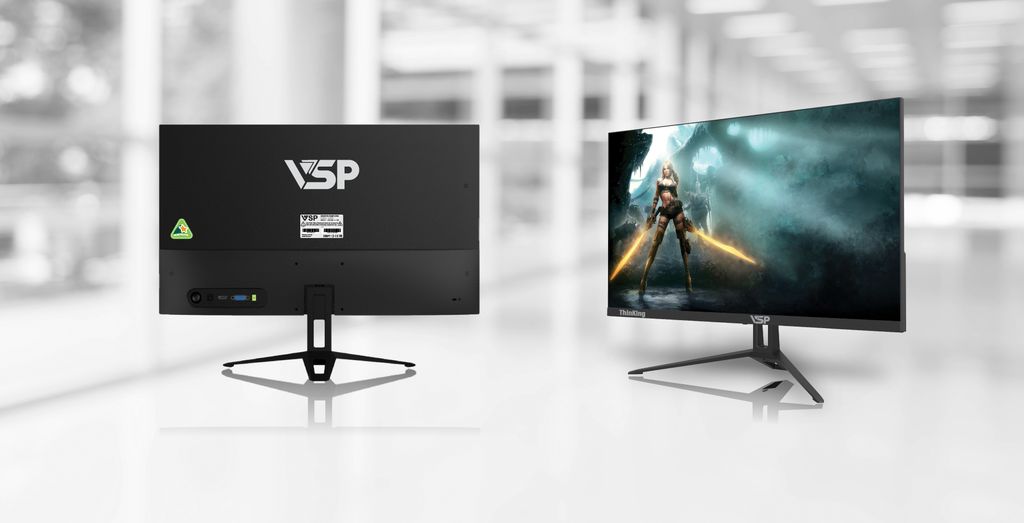 Màn hình LCD 24” VSP V2408S FHD 75Hz Gaming Chính Hãng WHITE - PINK - BLACK NEW