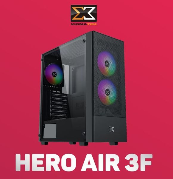 CASE XIGMATEK HERO AIR 3F (TẶNG 3 FAN RGB) NEW