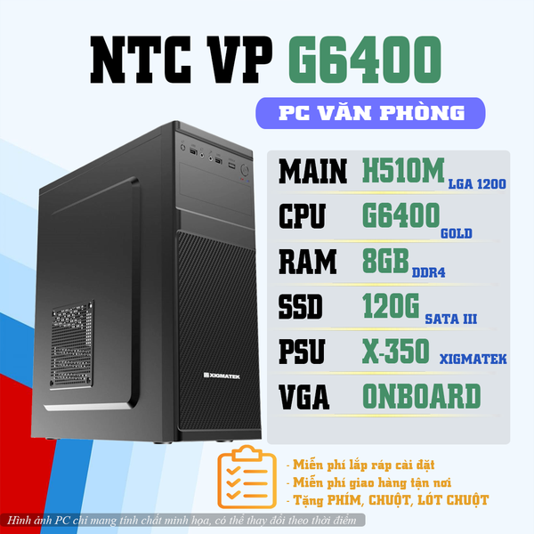 Văn Phòng G6400/ H510M/ 8G RAM/ SSD 120G