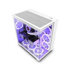 Case NZXT H9 Flow (BLACK), (White), ( TẶNG 4 FAN ) NEW