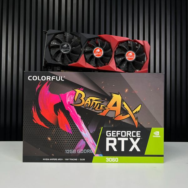 ( 2ND ) VGA COLORFUL RTX 3060 12G BATTLE AX 3FAN