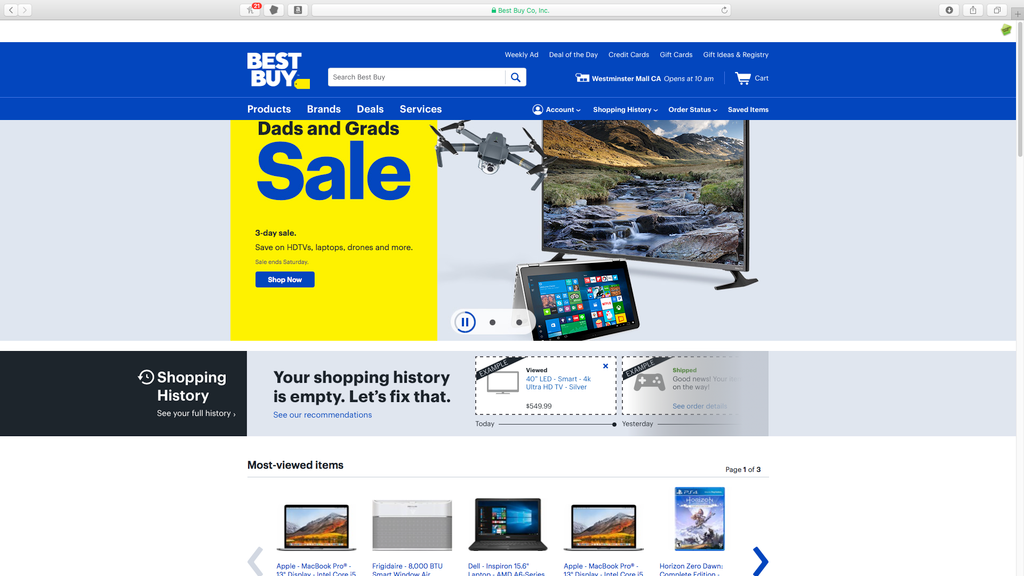 Best Buy####https://www.bestbuy.com/?ref=30&loc=KW-4327&gclid=CjwKCAjw0ujYBRBDEiwAn7BKt48h_Up3xpSHiaQ-35GXm0hxohCLCwDTcpQX1uOiaEvF55mKtyf3rhoCOnkQAvD_BwE&gclsrc=aw.ds