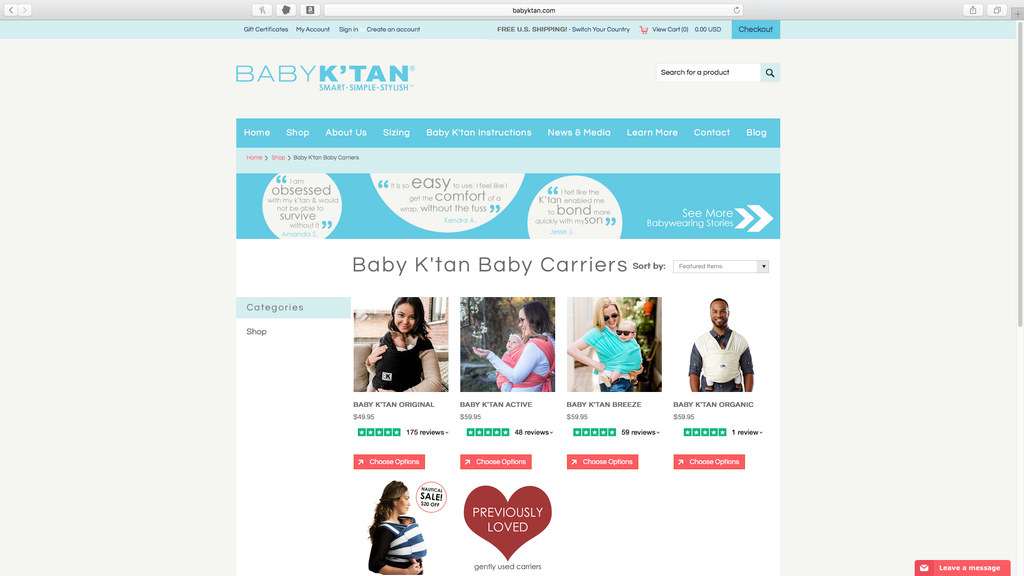 Baby K'tan####https://www.babyktan.com/babycarriers?utm_campaign=Baby+Carriers+%26+Wraps+-+Google&utm_source=google&utm_medium=ppc&utm_term=baby%20k%20tan&utm_content=1909664x654759472054966885