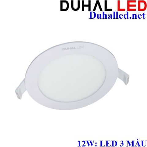  ĐÈN ÂM TRẦN LED 12W BA MÀU DUHAL KDGT5129 ( LED 3 CHẾ ĐỘ SÁNG) 