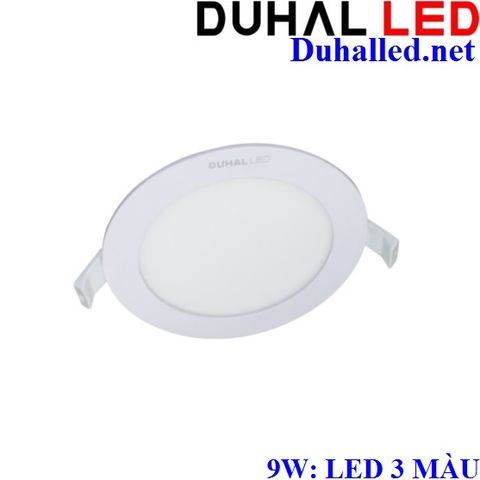  ĐÈN ÂM TRẦN LED 9W BA MÀU DUHAL KDGT5099 ( LED 3 CHẾ ĐỘ SÁNG) 