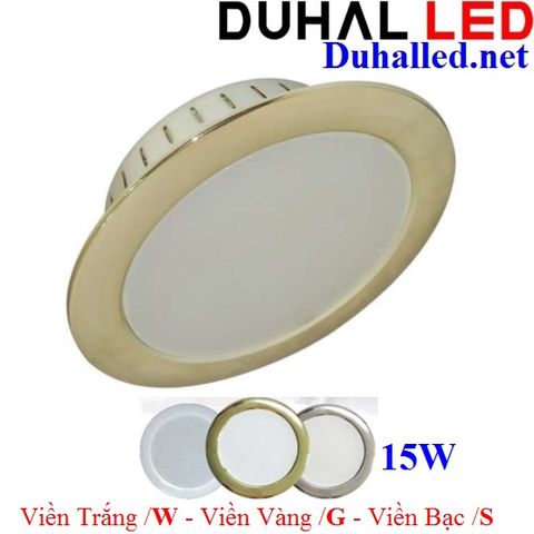  Đèn LED Downlight Âm Trần Viền Xi 15W DUHAL KDFA5151 