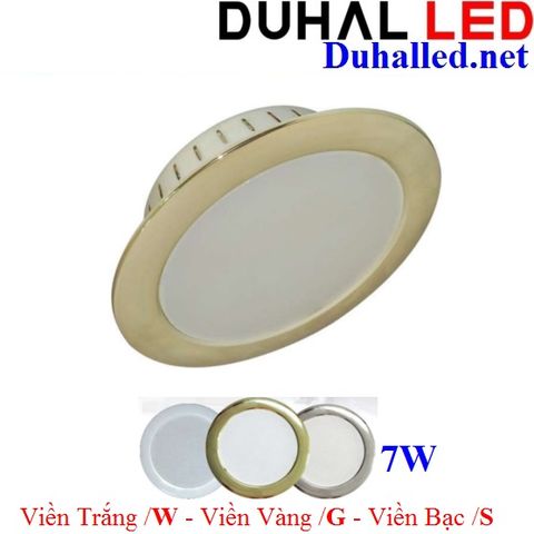  Đèn LED Downlight Âm Trần Viền Xi 7W DUHAL KDFA5071 