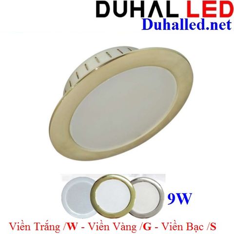  Đèn LED Downlight Âm Trần Viền Xi 9W DUHAL KDFA5091 