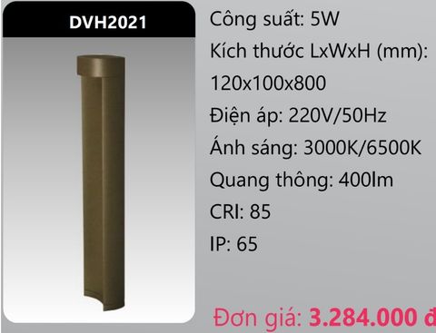  ĐÈN LED TRỤ SÂN VƯỜN 5W DUHAL DVH2021 