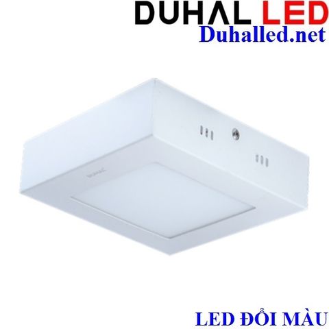  ĐÈN LED VUÔNG GẮN NỔI 12W BA MÀU DUHAL KDGB5129 (LED ĐỔI 3 CHẾ ĐỘ) 