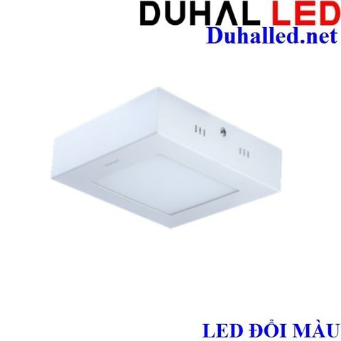  ĐÈN LED VUÔNG GẮN NỔI 6W BA MÀU DUHAL KDGB5069 (LED ĐỔI 3 CHẾ ĐỘ) 