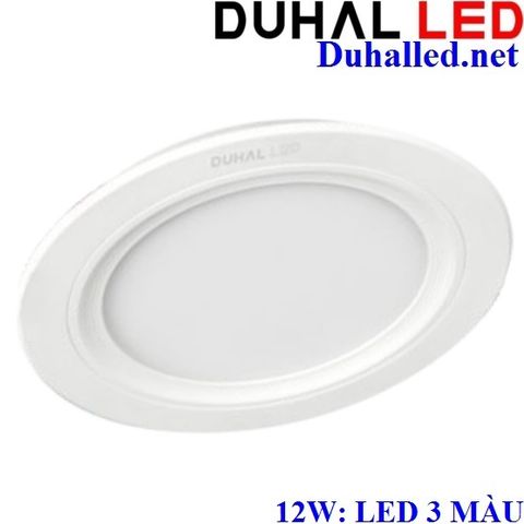  ĐÈN PANEL ÂM TRẦN LED 12W ĐỔI MÀU DUHAL KDPT2129 ( LED BA CHẾ ĐỘ SÁNG) 