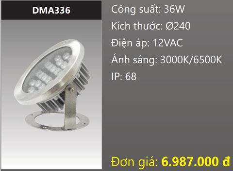  ĐÈN RỌI DƯỚI NƯỚC LED 36W DUHAL DMA336 