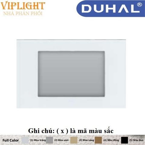  MẶT ACRYLIC DÙNG CHO 3 THIẾT BỊ DUHAL M1C331 Màu trắng - DÒNG MOON K 