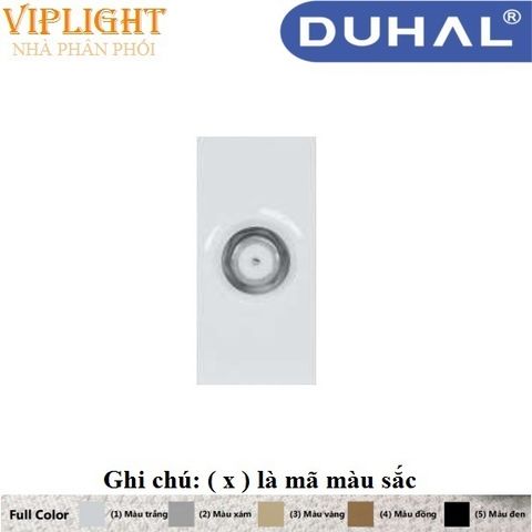  Ổ CẮM TIVI SIZE S DUHAL SxB512 Màu xám, vàng, đồng, đen - DÒNG MOON K 