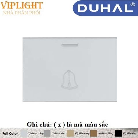  NÚT NHẤN CHUÔNG CỬA SIZE L 16A DUHAL SxA531 Màu xám, vàng, đồng, đen - DÒNG MOON K 