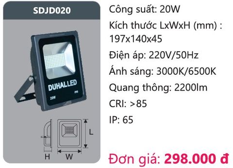  PHA LED 20W DUHAL SDJD020 