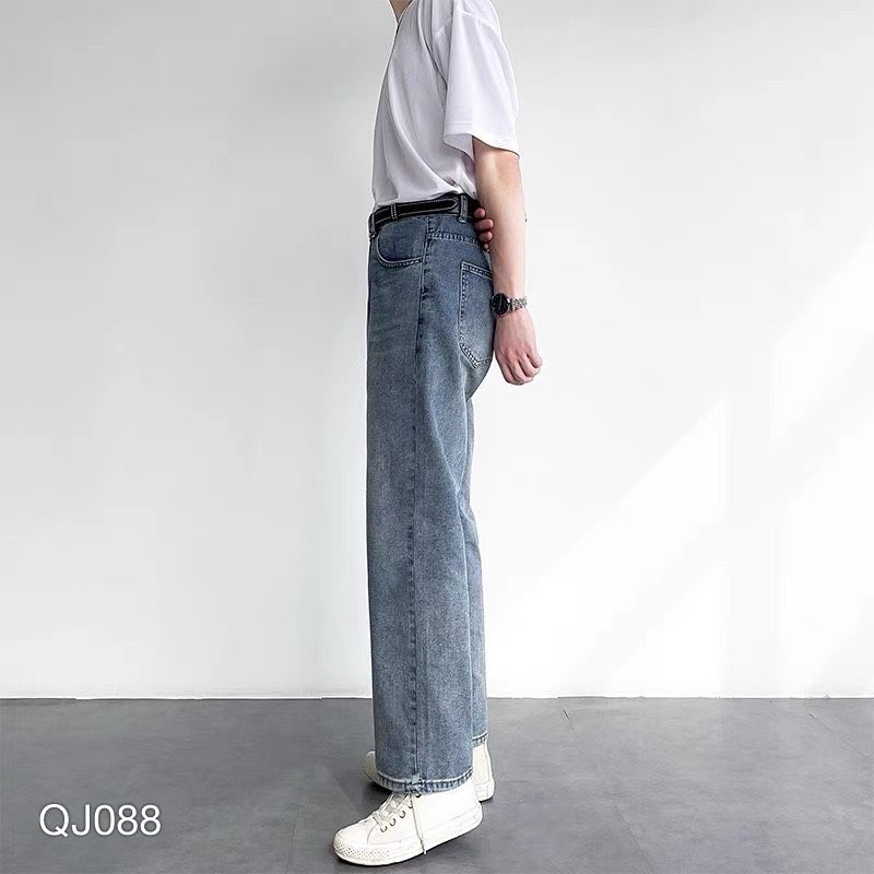 QUẦN JEAN BAGGY NAM WASH XANH BẠC  - QJ088-77