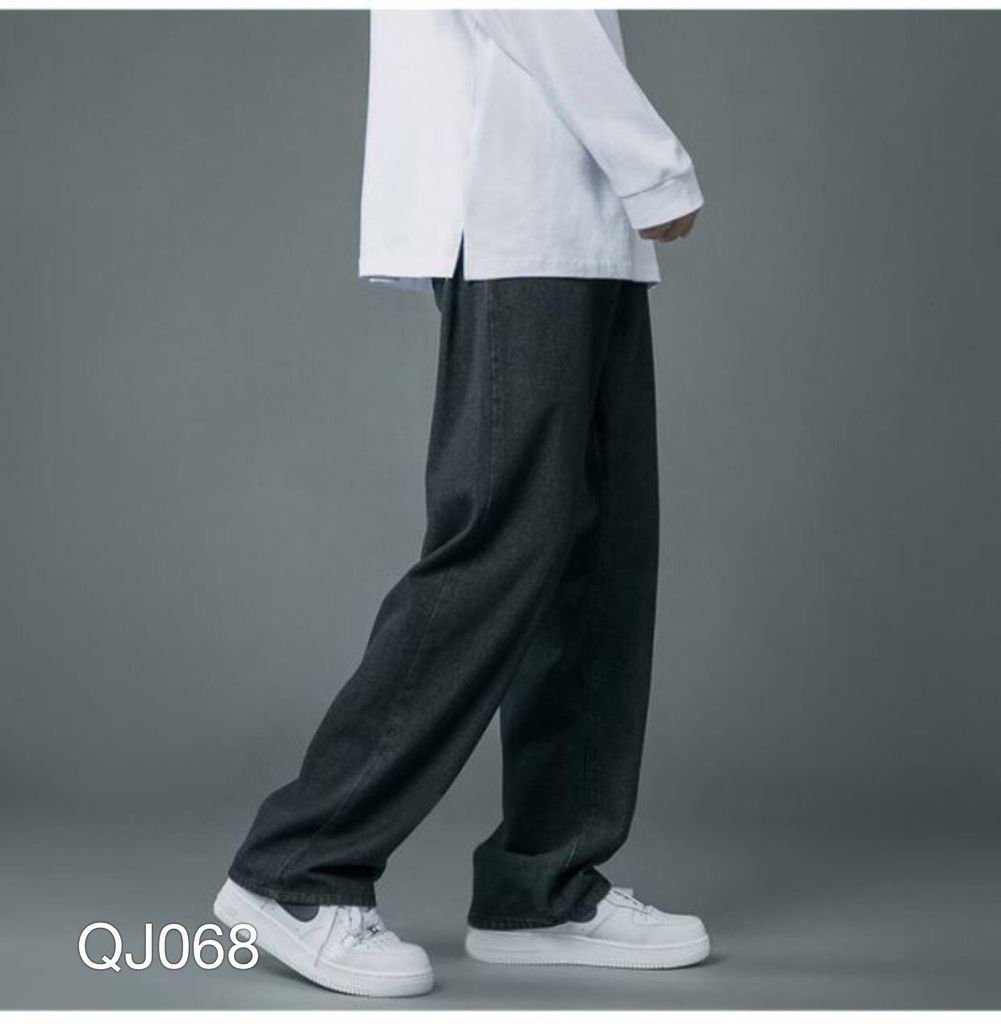 QJ068 - KBT.1016 QUẦN JEAN BAGGY NAM ĐEN ỐNG RỘNG