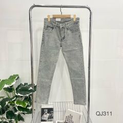 QUẦN JEAN NAM SLIM FIT XÁM BẠC _ QJ311