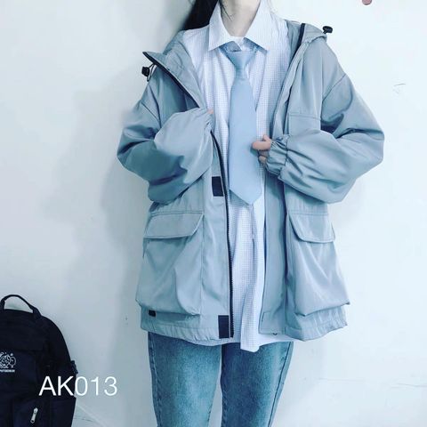 AK013 - JACKET KAKI PHỐ TÚI HỘP