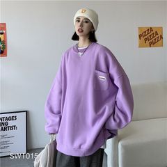 SWT015 - ÁO SWEATER TÚI IN PHỐI NÚT