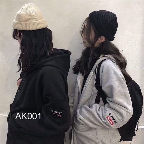 AK001 - ÁO KHOÁC NỈ PHỐI TÚI TAY