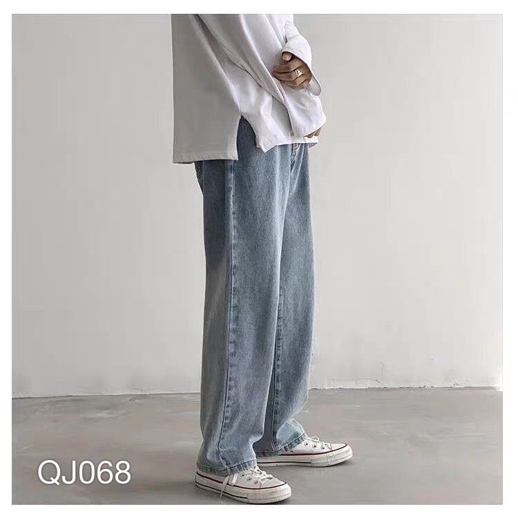 QJ068 - KBT.1016 QUẦN JEAN BAGGY NAM ĐEN ỐNG RỘNG