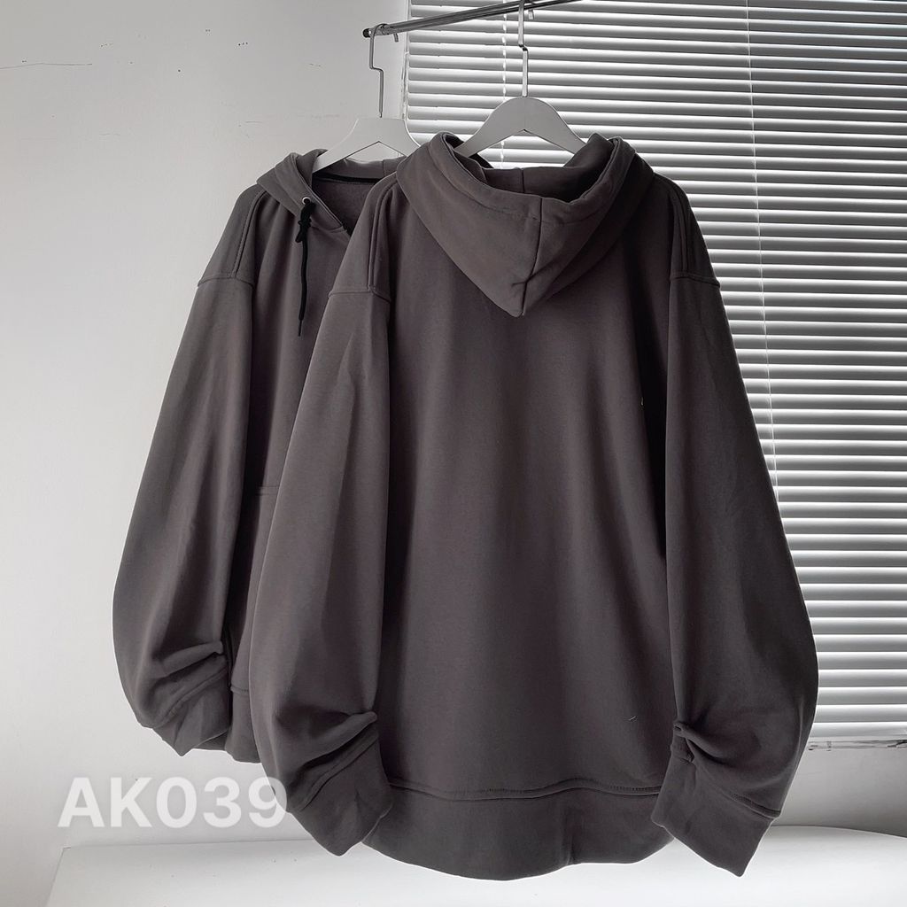 ÁO KHOÁC NỈ BASIC XÁM CHÌ - AK039