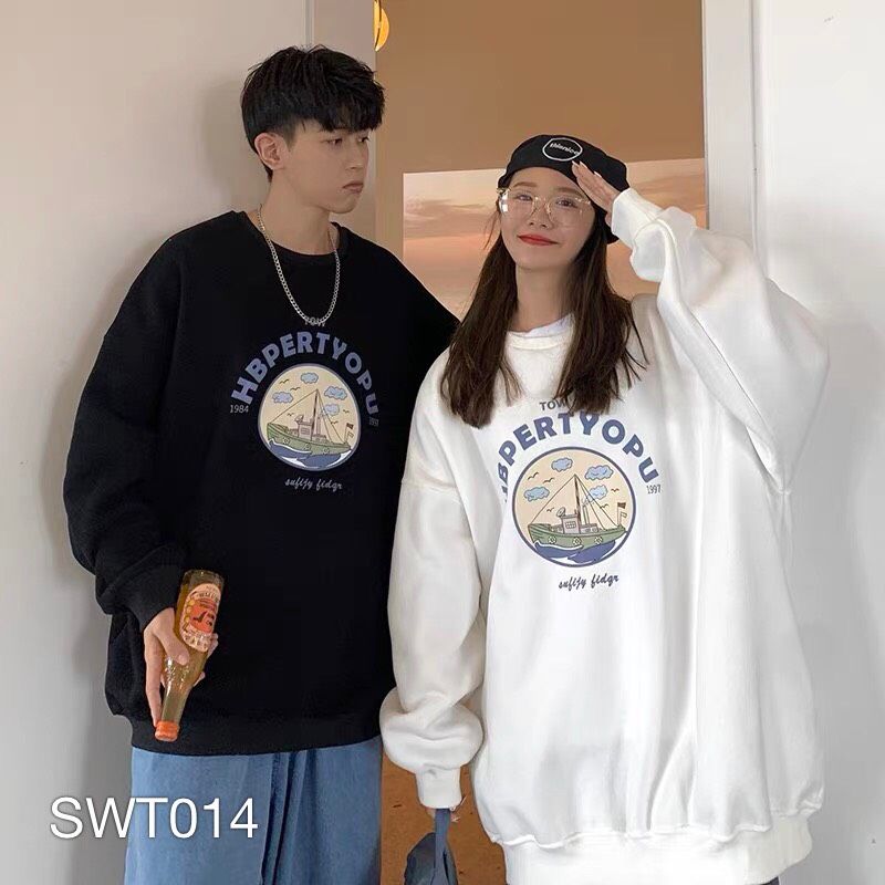 SWT014 - ÁO SWEATER IN CHỮ HBPERTYOPU