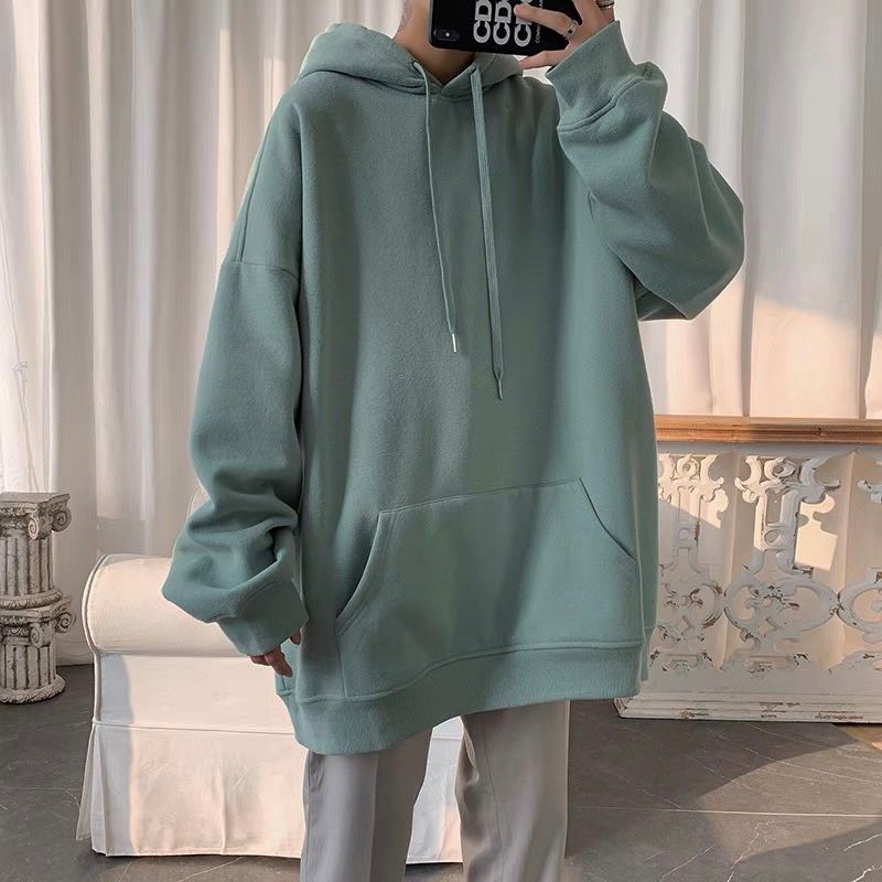 ÁO HOODIE BASIC XANH LẠ - HD022