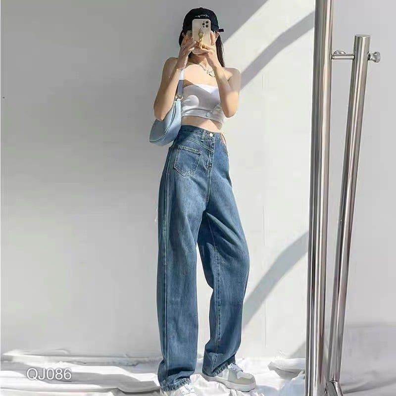 QUẦN JEAN NỮ ỐNG RỘNG - QJ086