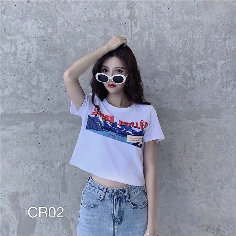 CR02 - ÁO THUN KIỂU NỮ CROPTOP SIMON