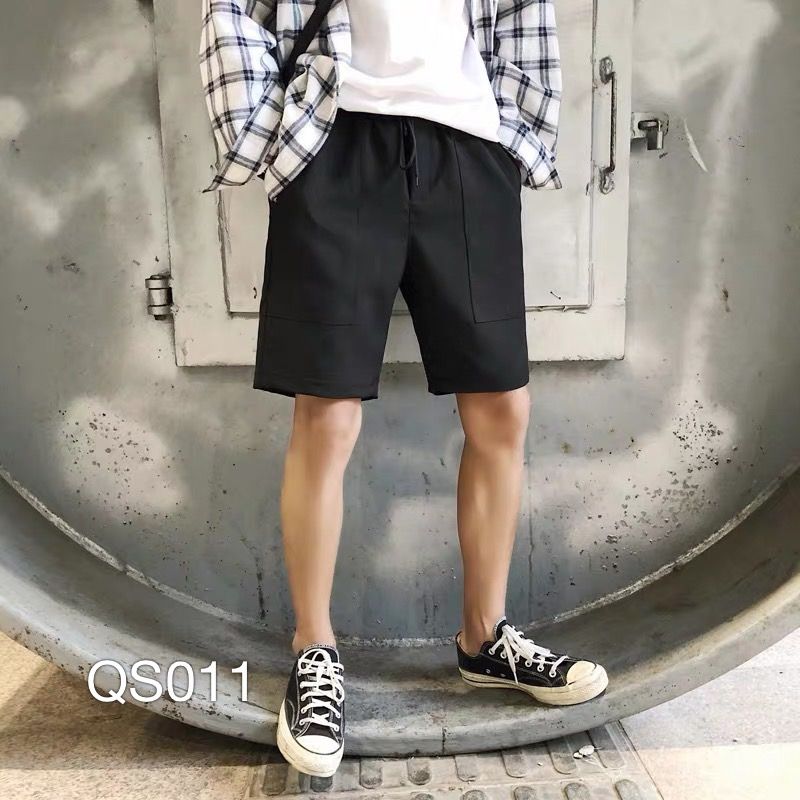 QS011 - QUẦN SHORT THUN TRƠN TÚI TRƯỚC