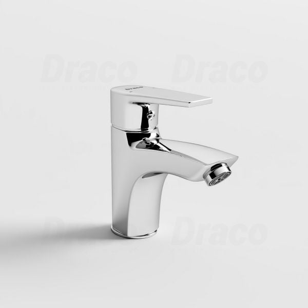 Vòi Lavabo Nóng Lạnh Đồng Thau Phủ Crom Draco F2105C (Thấp)
