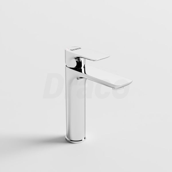 Vòi Lavabo Nóng Lạnh Đồng Thau Draco F2140CA (Thấp) - Màu Crom