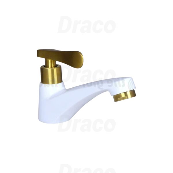 Vòi Lavabo Lạnh Sơn Tĩnh Điện Trắng Draco F2222IW
