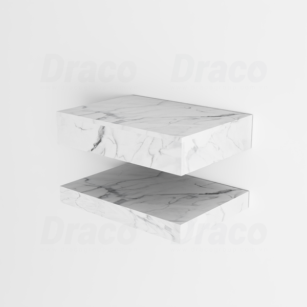 Bàn Đá 2 Tầng Chống Trầy Kiểu Lavabo Nổi Draco T2201 (700x500mm)