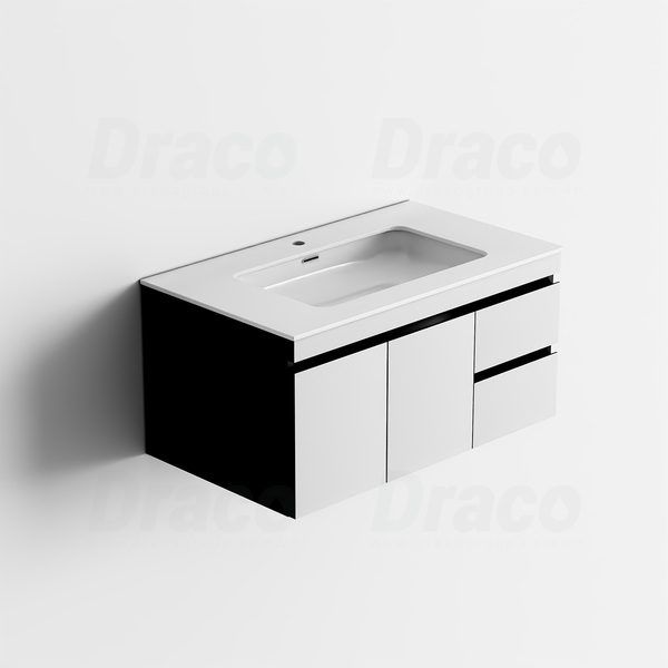 Tủ Lavabo Chất Liệu Nhựa PVC Lõi Đặc Chống Nước Tuyệt Đối Draco T2280