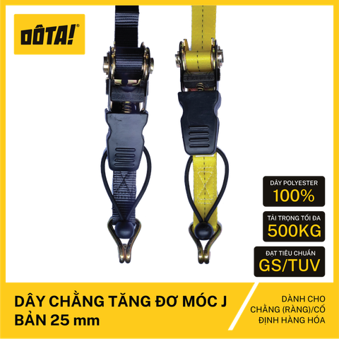 Dây chằng Tăng đơ Móc J bản 25mm