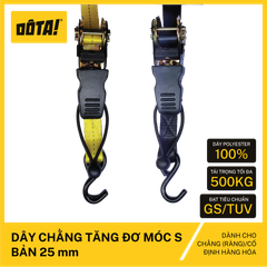 Dây chằng Tăng đơ Móc S bản 25mm