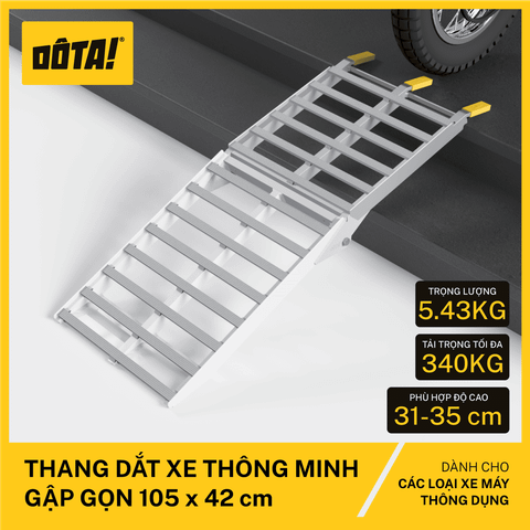 Thang Dắt Xe Thông Minh Gập Gọn 105x42CM