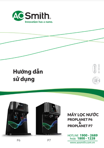  Hướng dẫn sử dụng máy lọc nước A. O. Smith ProPlanet P7 