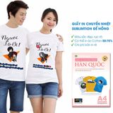 Giấy In Chuyển Nhiệt Hàn Quốc Đế Hồng A4