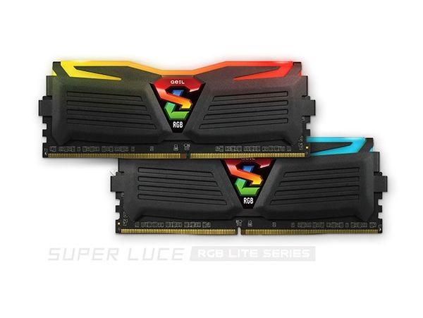 RAM GEIL SUPER LUCE - RGB Lite - 16GB (2x8GB) - DDR4 - 2400MHz - CL16 - LED RGB - GLC416GB2400C16DC