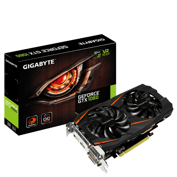 GIGABYTE GeForce® GTX 1060 WINDFORCE OC 3G